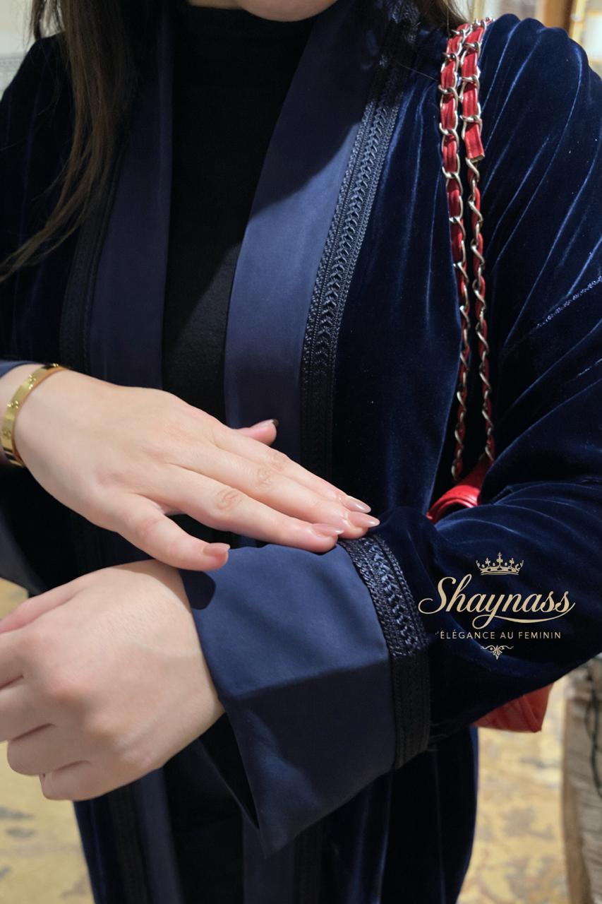 Abaya Velours - Élégance Brodée